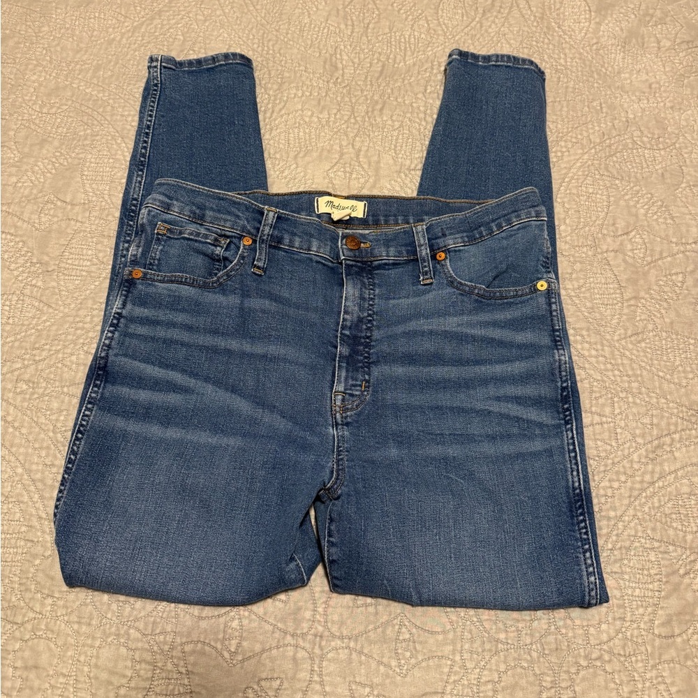 Madewell Women's 10” High Rise Skinny Jeans Size 32 - Picture 3 of 9